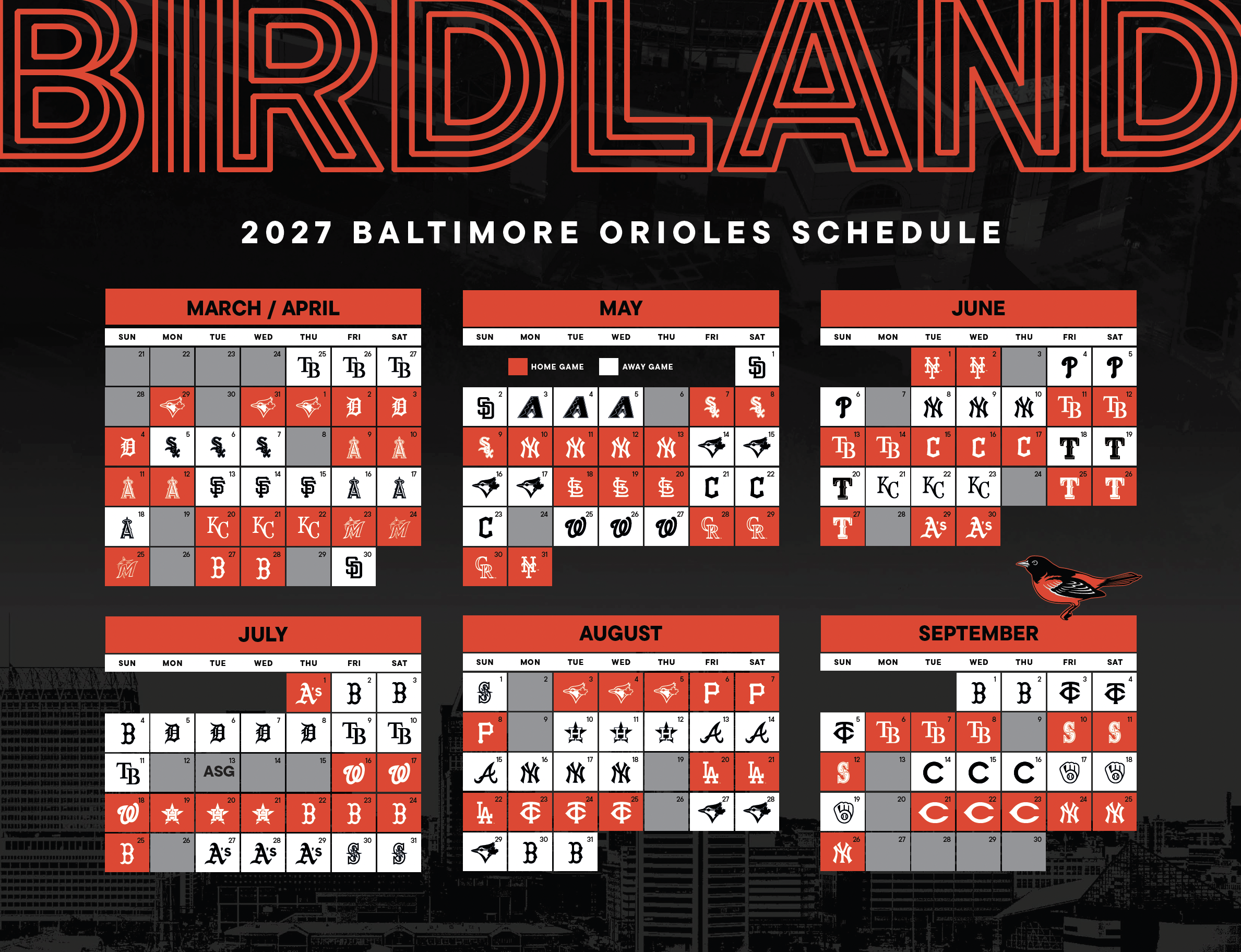 2027 Orioles Schedule